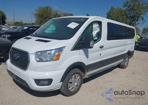 2021 Ford Transit-350 Passenger Van Xlt z USA, uszkodzony, nr VIN 1FBAX2Y87MKA32304